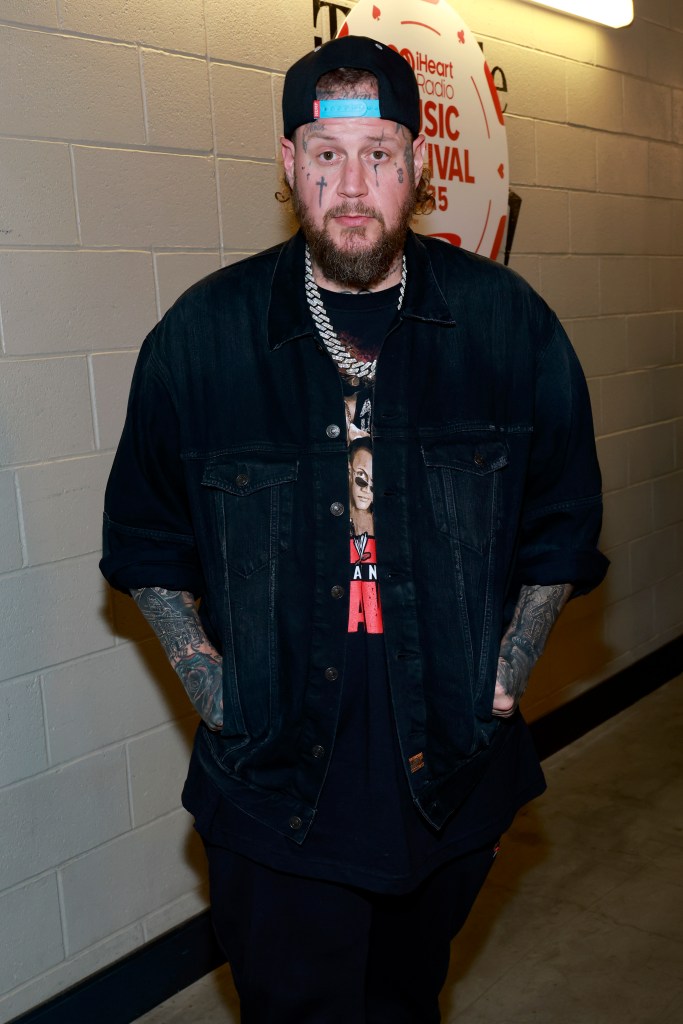 Jelly Roll backstage during the 2025 iHeartRadio Music Festival.