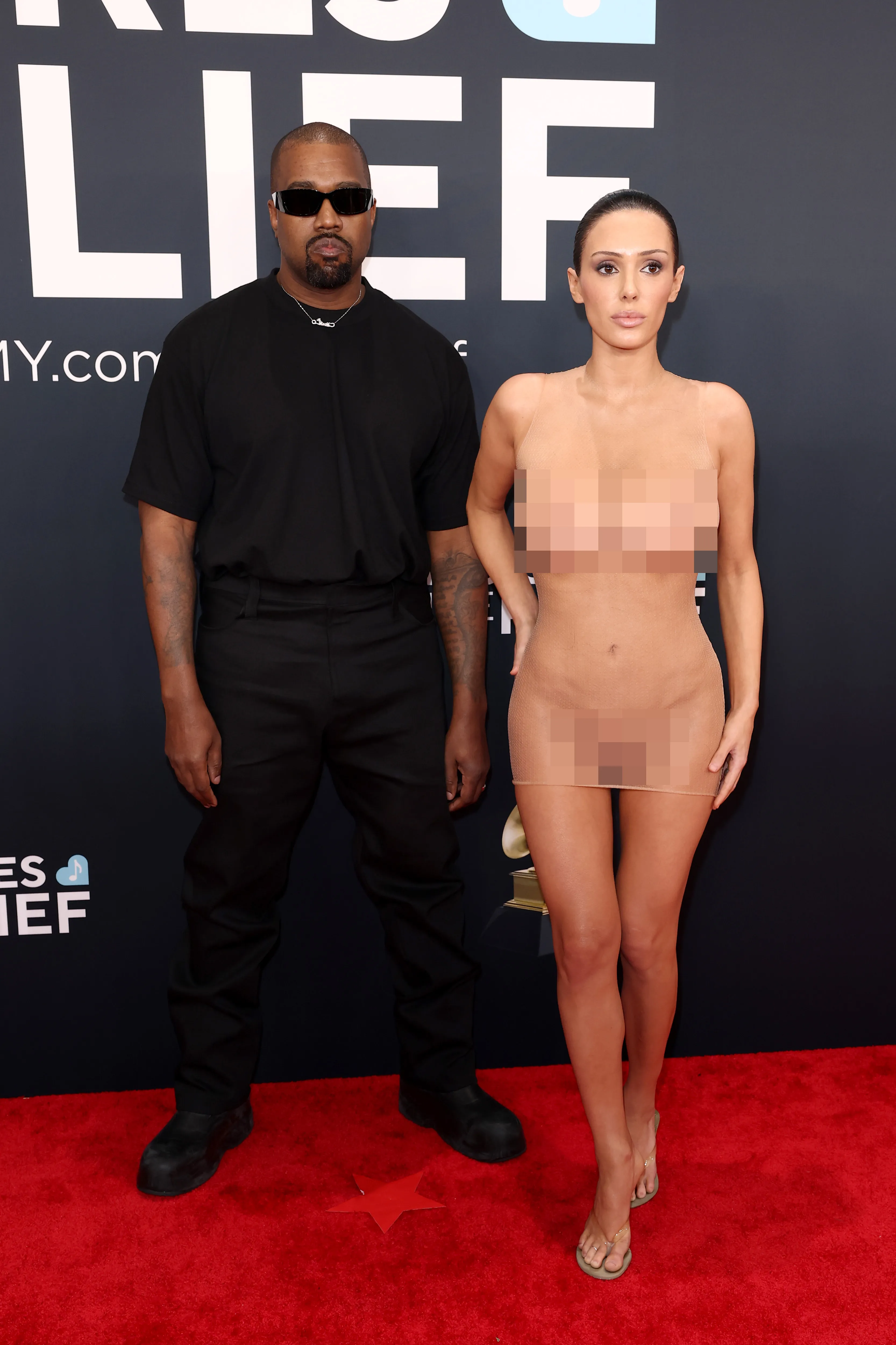 Kanye West and Bianca Censori.