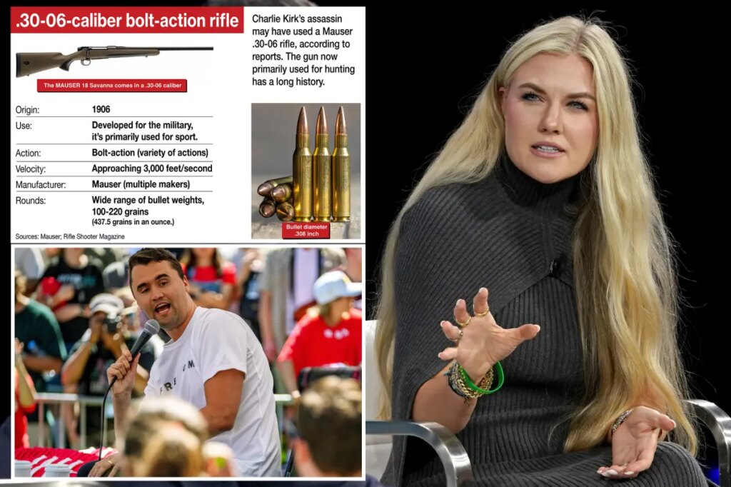 Erika Kirk insists husband Charlie’s murder was not a ‘gun problem’ as she stands behind Second Amendment