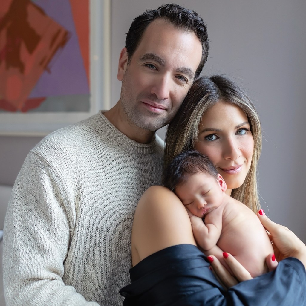 Erin Lichy and Abe Lichy with their newborn son Jack
