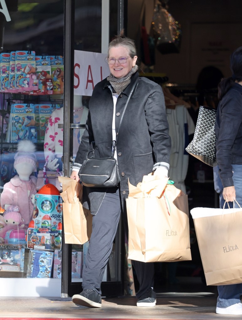 Bridget Fonda shopping in Los Angeles on December 5