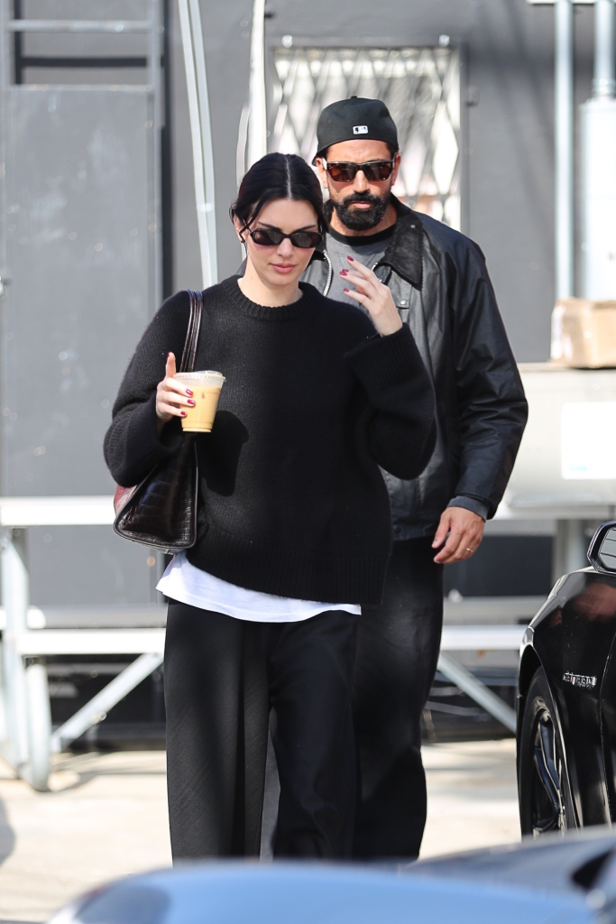 Kendall Jenner and Ben Gorham grabbing coffee.