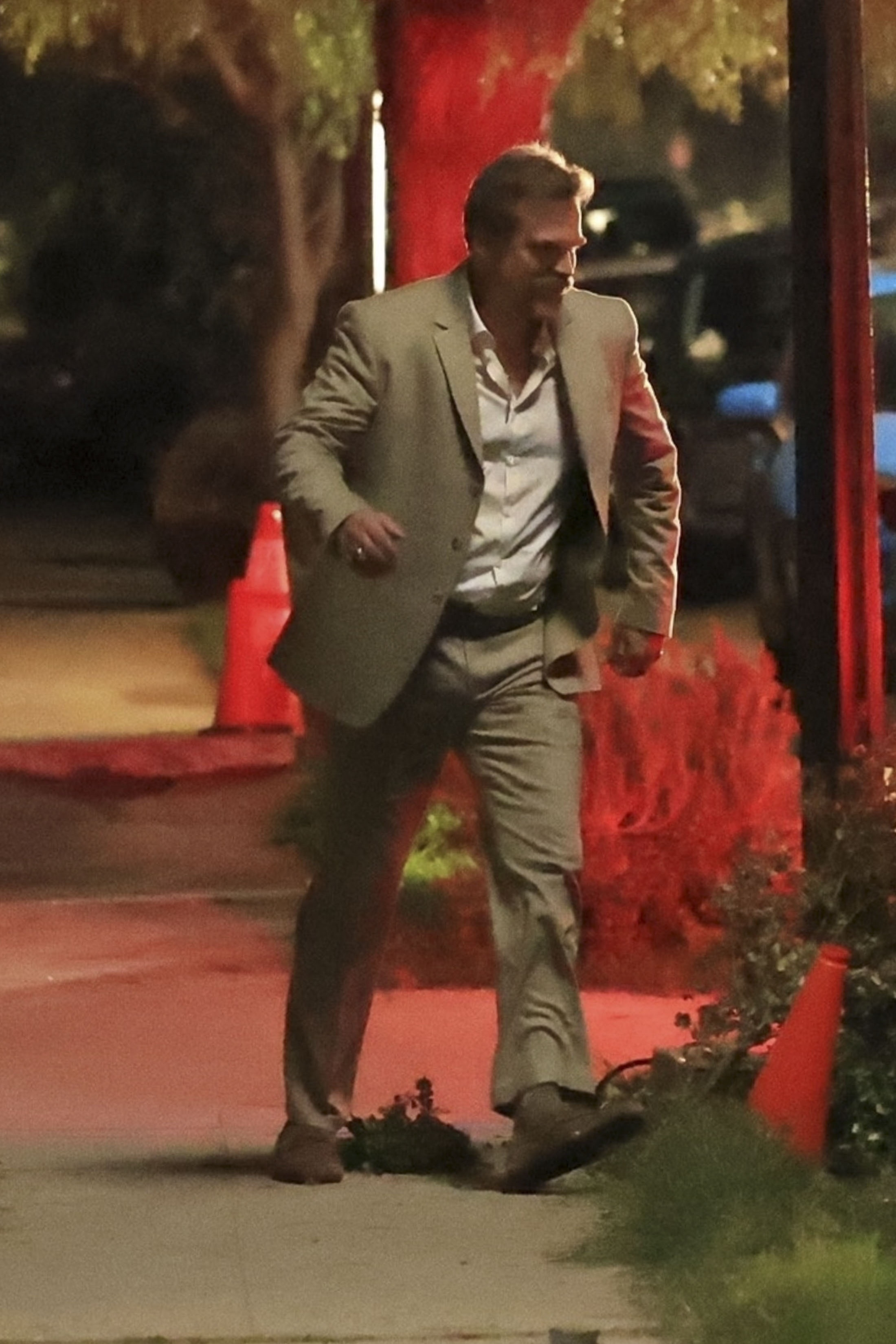 David Harbour filming