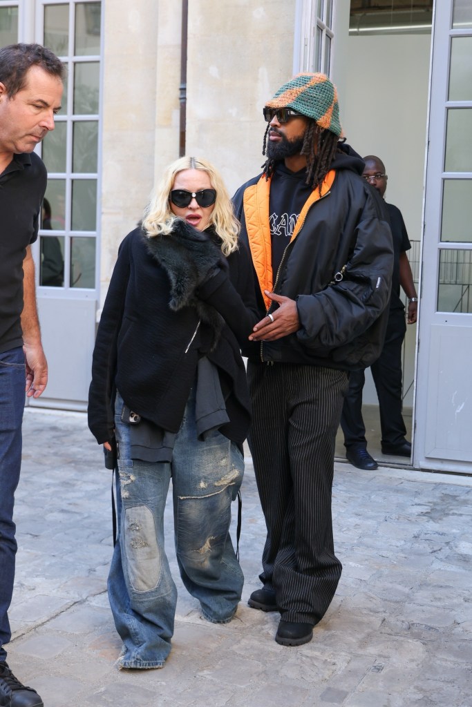 Madonna and Akeem Morris shopping in Paris.
