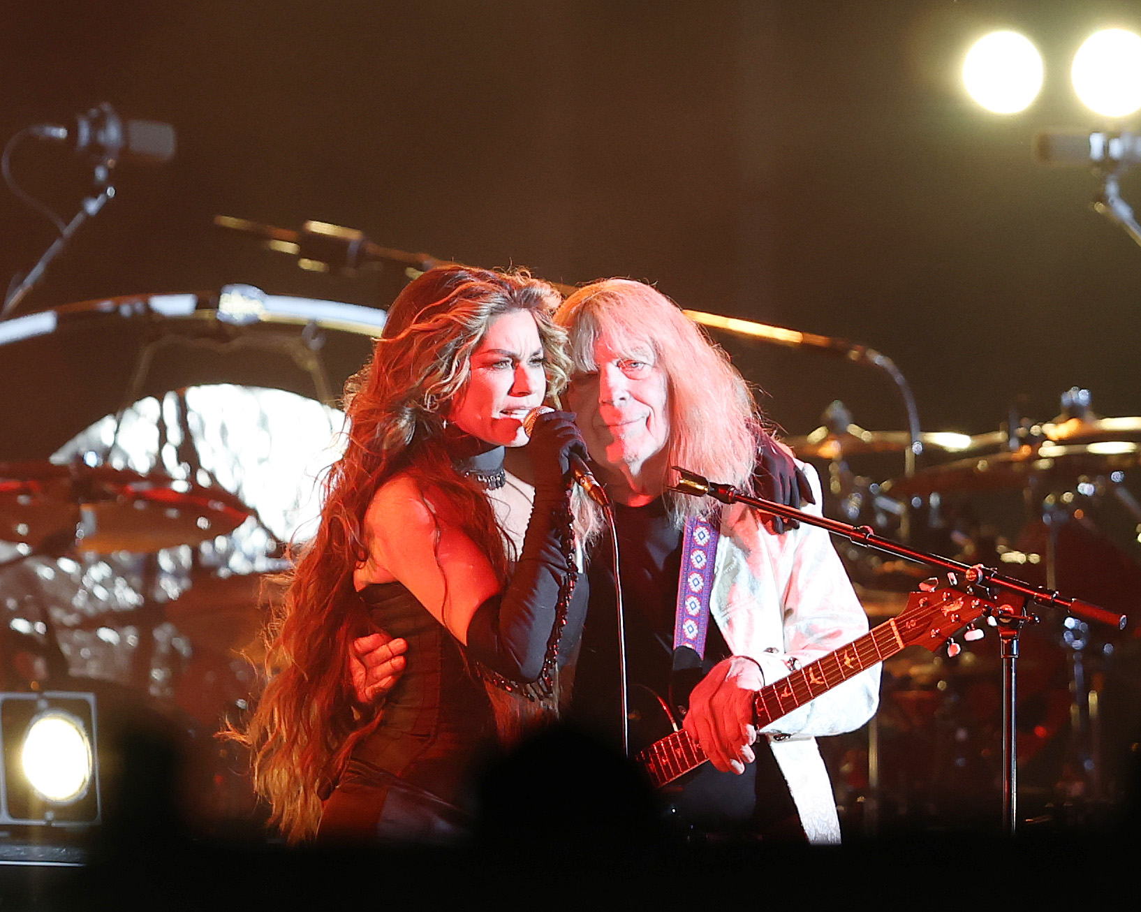 Shania Twain during the Spinal Tap concert in Stonehenge