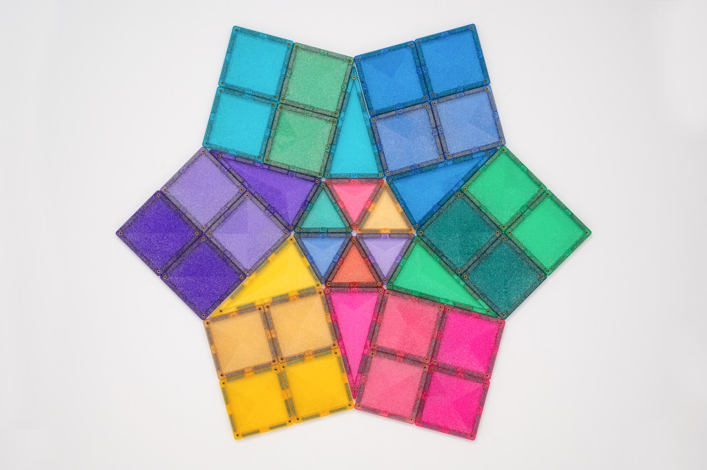 Light Star Connectix toy pieces in a star shape.