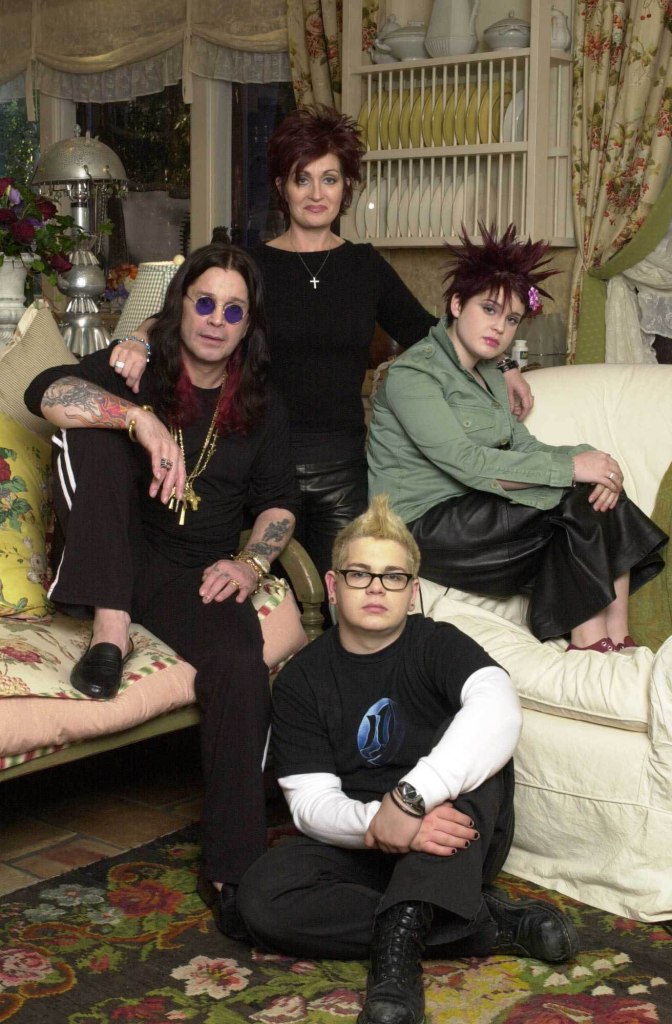 The Osbournes, Ozzy, Sharon, Jack, and Kelly, posed in an undated file photo.