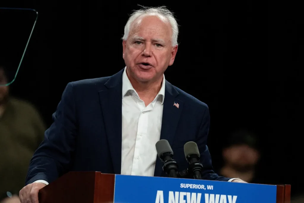 Tim Walz blasts Trump ‘incompetency’ after president’s Truth Social tirade