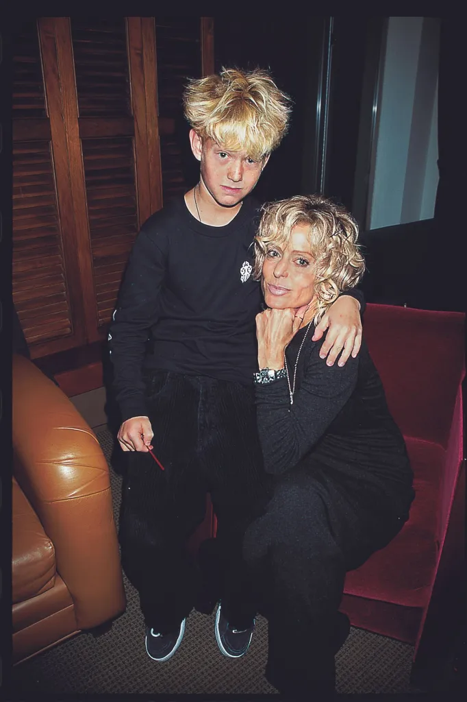 Farrah Fawcett with son Redmond O'Neal.