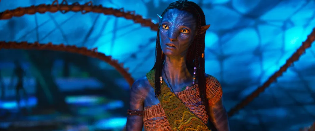 Zoe Saldana as Neytiri in 