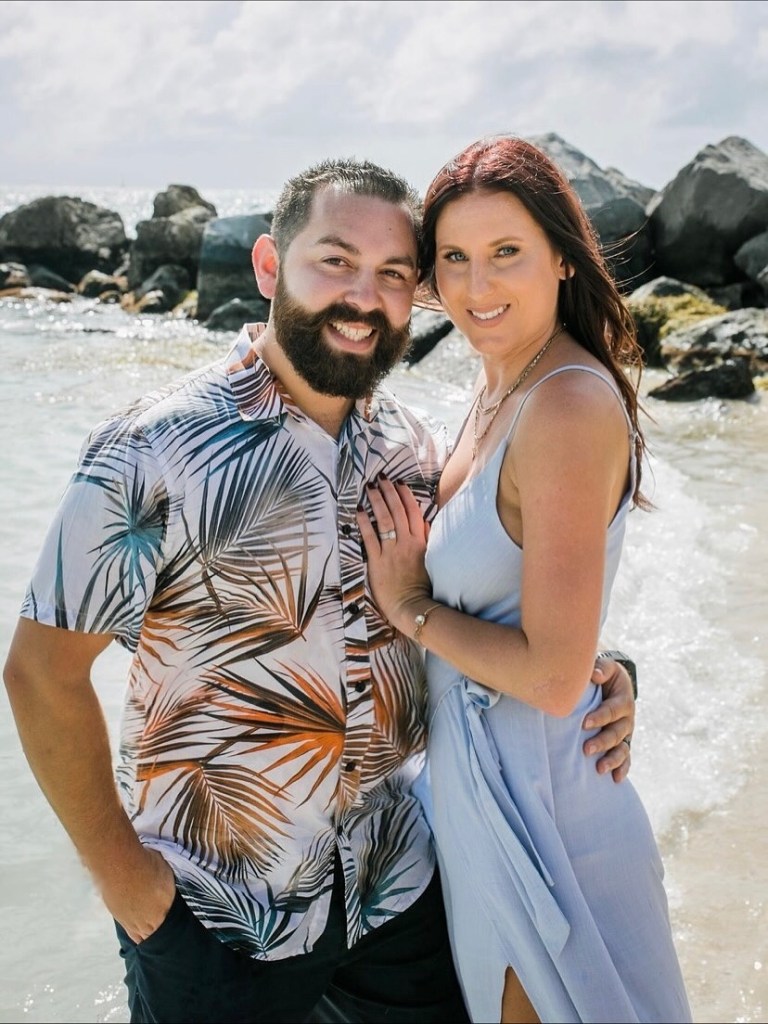 Duarte with his wife Jessica.