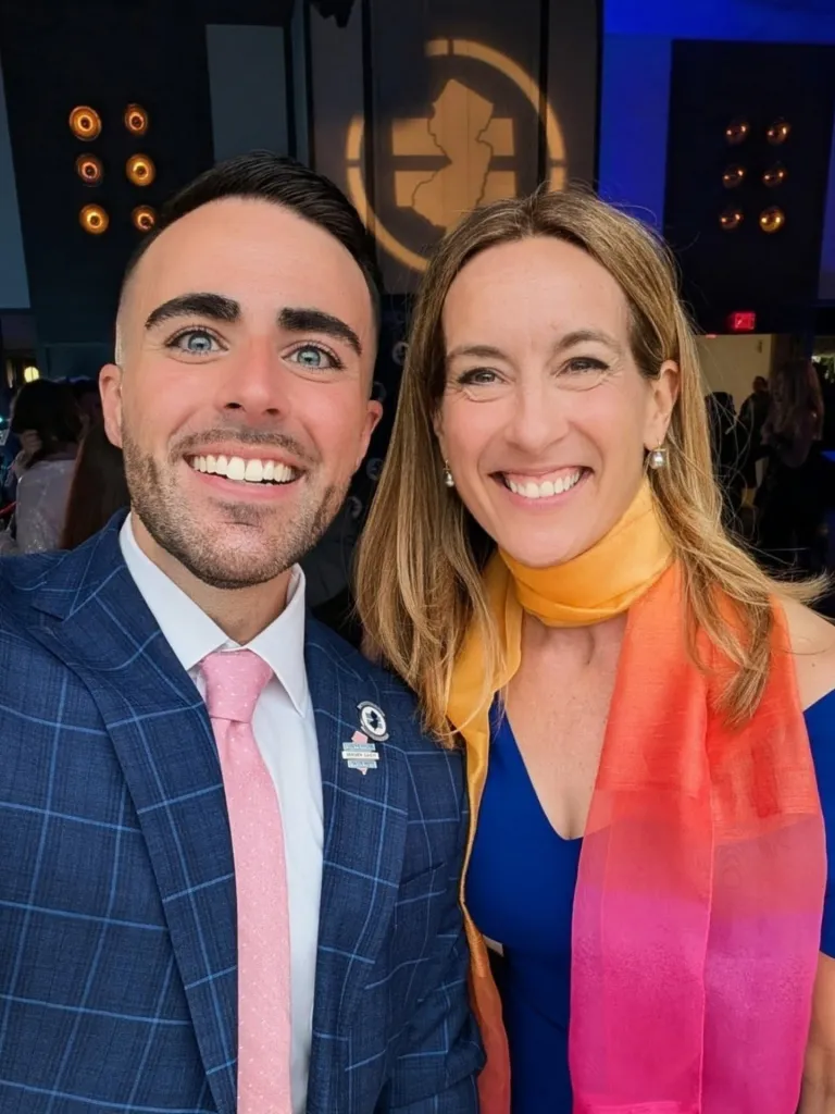Christian Fuscarino with Mikie Sherrill.
