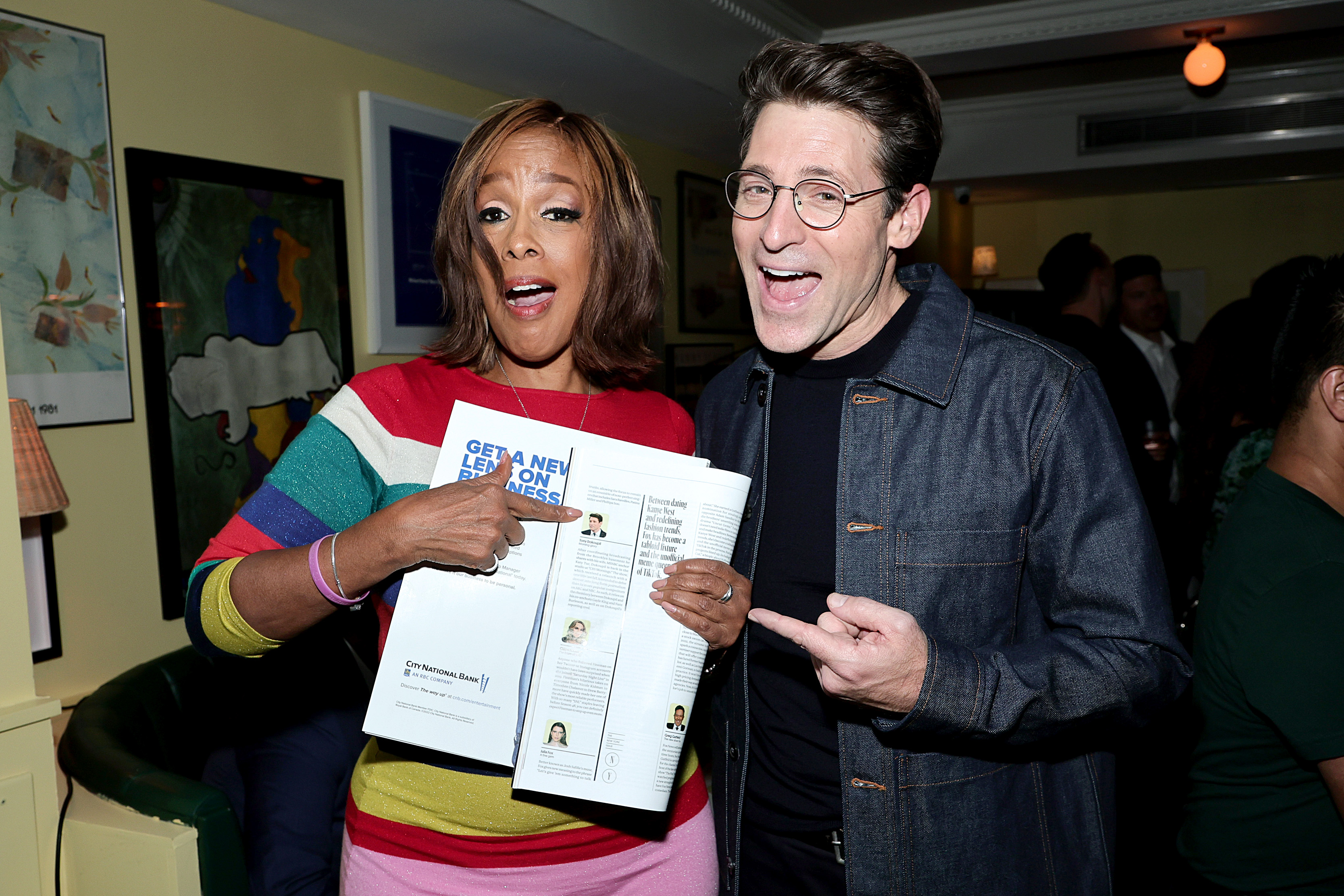 Gayle King and Tony Dokoupil