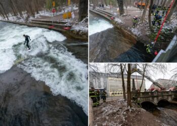 Debate escalates after German park removes wave-creating device in wake of surfer’s death