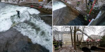 Debate escalates after German park removes wave-creating device in wake of surfer’s death