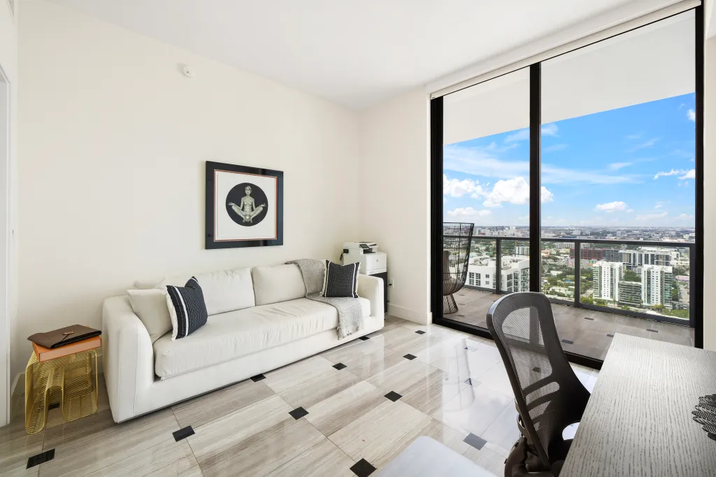 The home office area