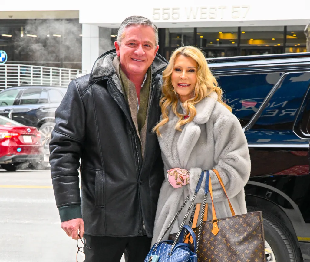 Joan Vassos and Chock Chapple are seen in NYC on January 22, 2025.