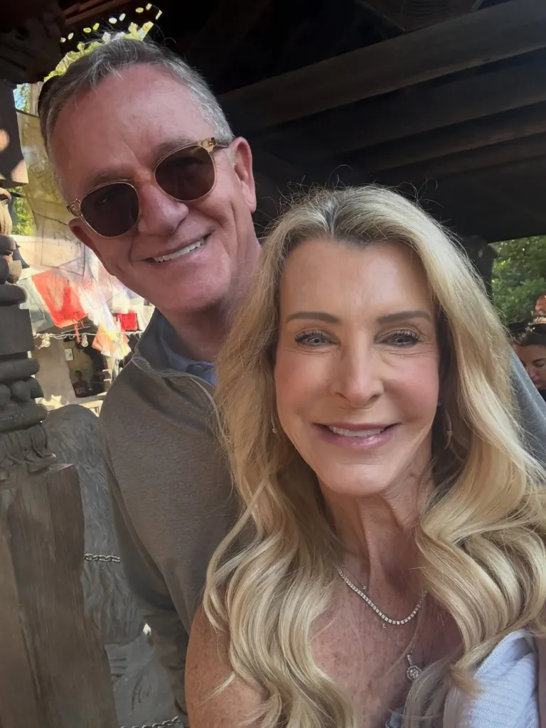 Joan Vassos and Chock Chapple in a selfie. 