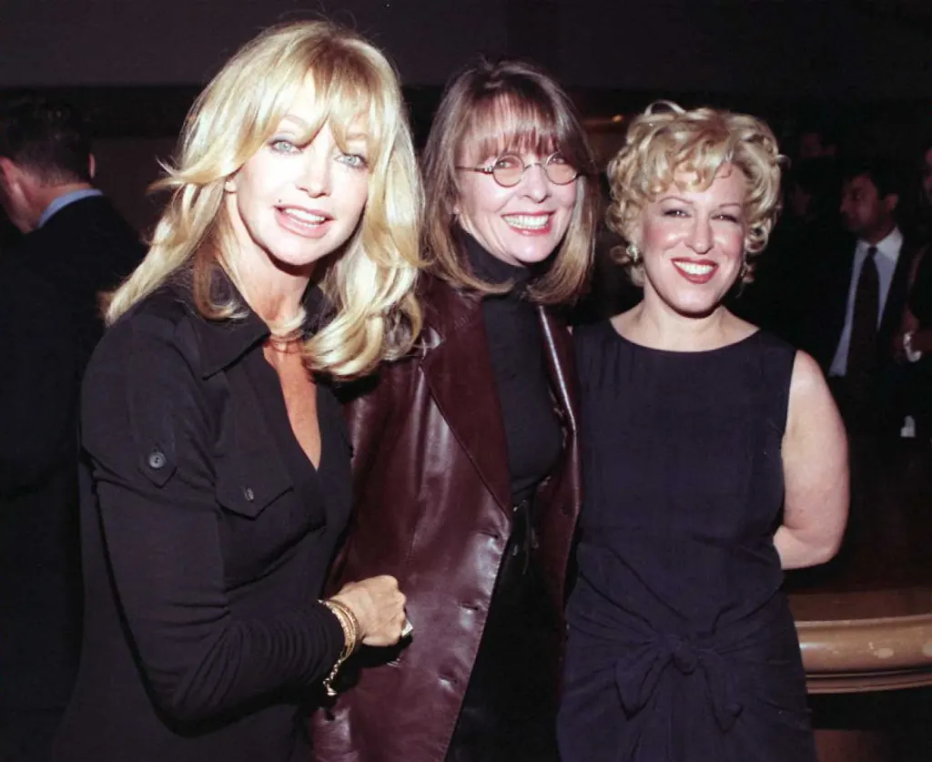 Goldie Hawn, Diane Keaton and Bette Midler attend 