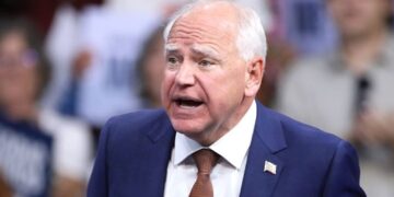 ‘Shameful’: Tim Walz ‘deeply concerned’ over drive-by shouts of Trump’s slur