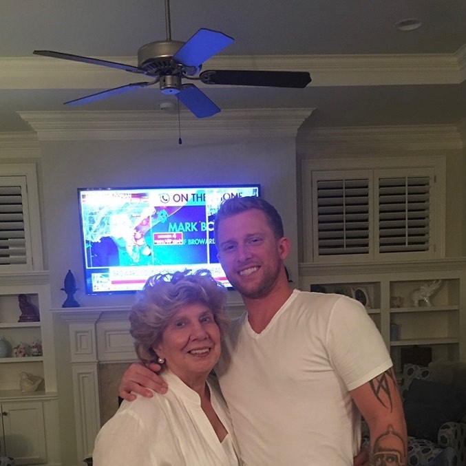 Kyle Chrisley with his grandma