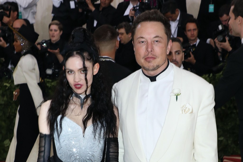 Grimes and Elon Musk at 