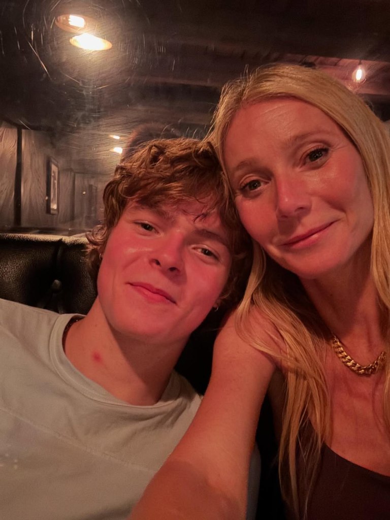 Gwyneth Paltrow with her son, Moses Martin