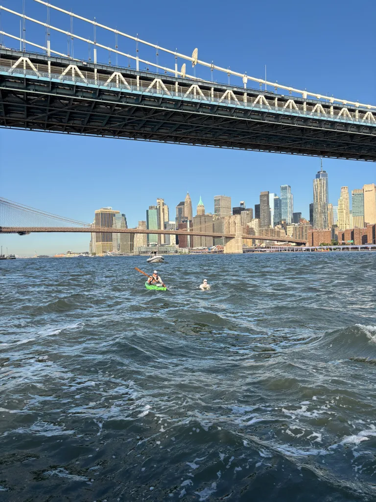 Michael Moreau swimming