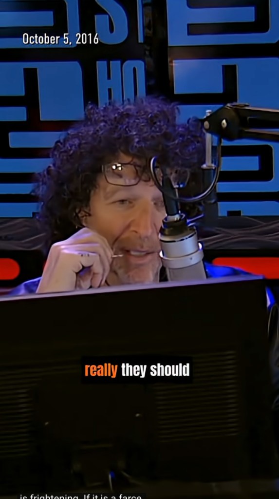 Howard Stern in a studio on October 5, 2016.