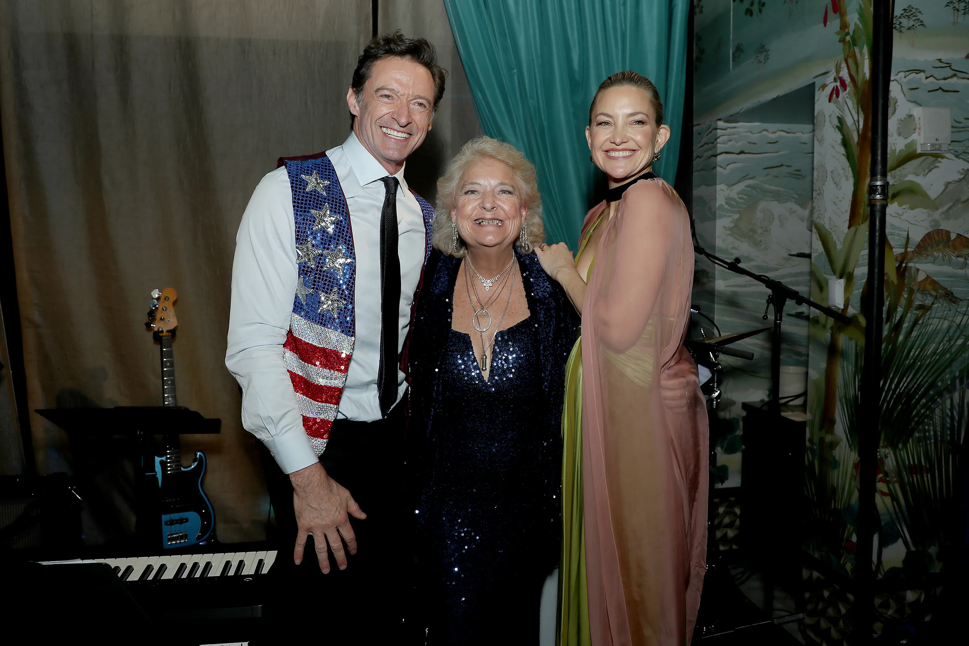 Claire Sardina, Hugh Jackman and Kate Hudson