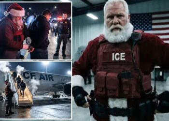 ICE releases AI video showing Santa Claus rounding up illegal migrants: ‘NAUGHTY LIST!’