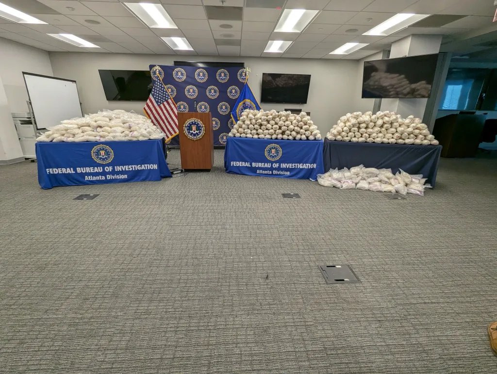 Solorio-Alvarado allegedly conspired to move tens of millions of dollars in methamphetamine in the Atlanta area, leading authorities to seize nearly 1,600 pounds of the stimulant drug hidden in blackberry shipments.