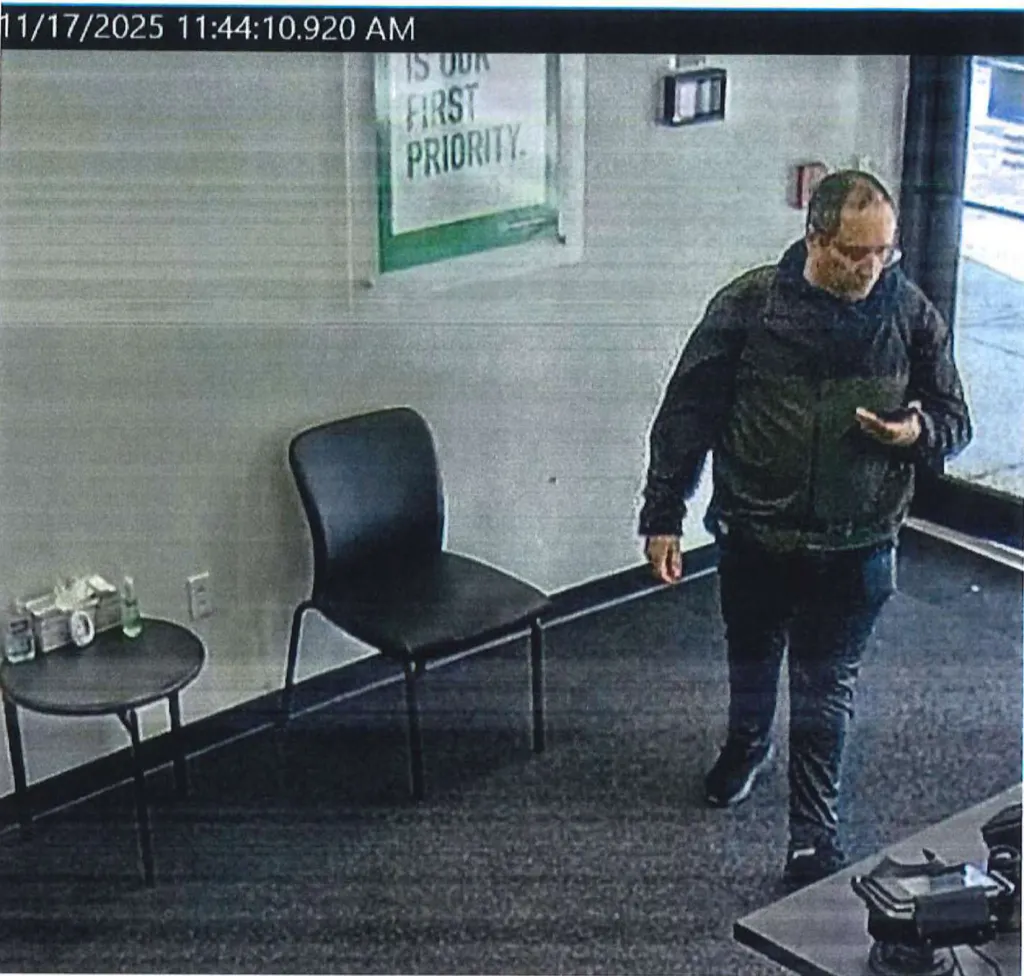 surveillance image of suspect
