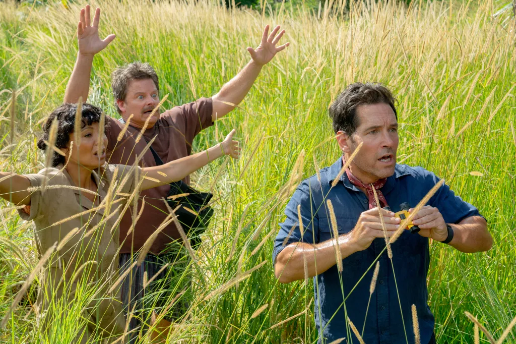 Thandiwe Newton, Steve Zahn, and Paul Rudd in a scene from 