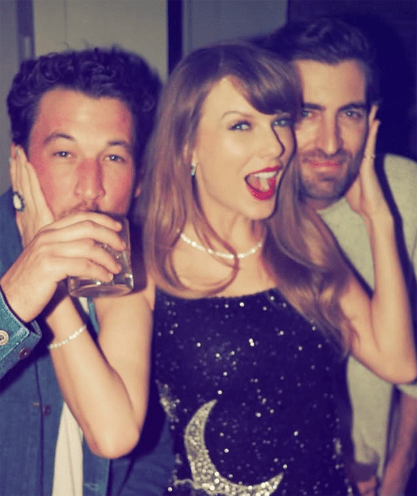 Taylor Swift with her friends at her 34th birthday party.