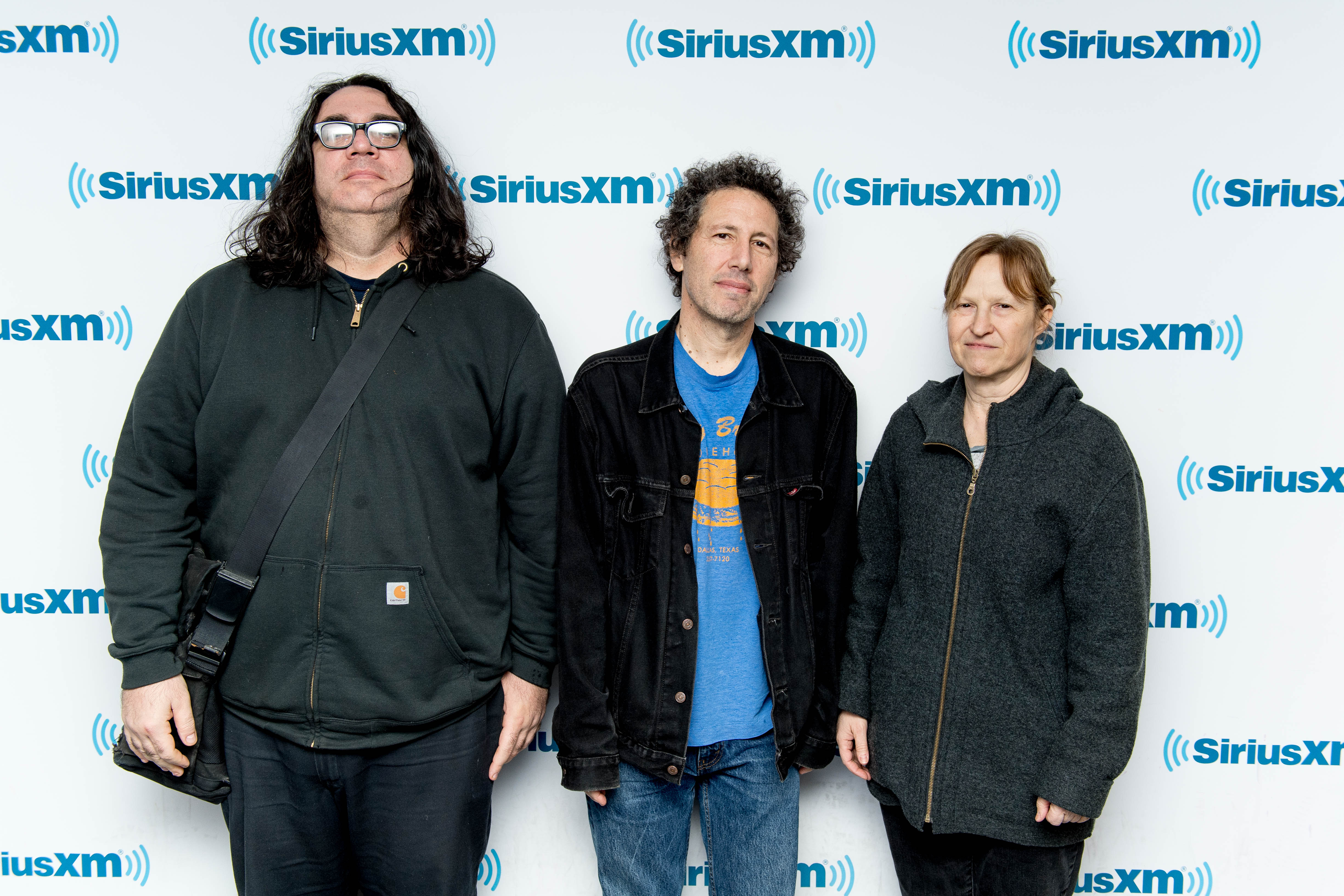 James McNew, Ira Kaplan and Georgia Hubley of Yo La Tengo visit SiriusXM at SiriusXM Studios on March 1, 2018 in New York City.