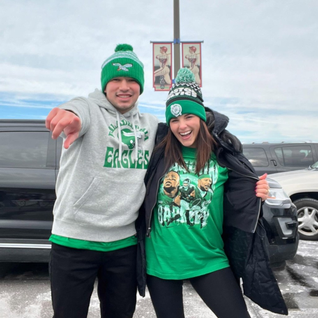 Javi Marroquin and Lauren Comeau