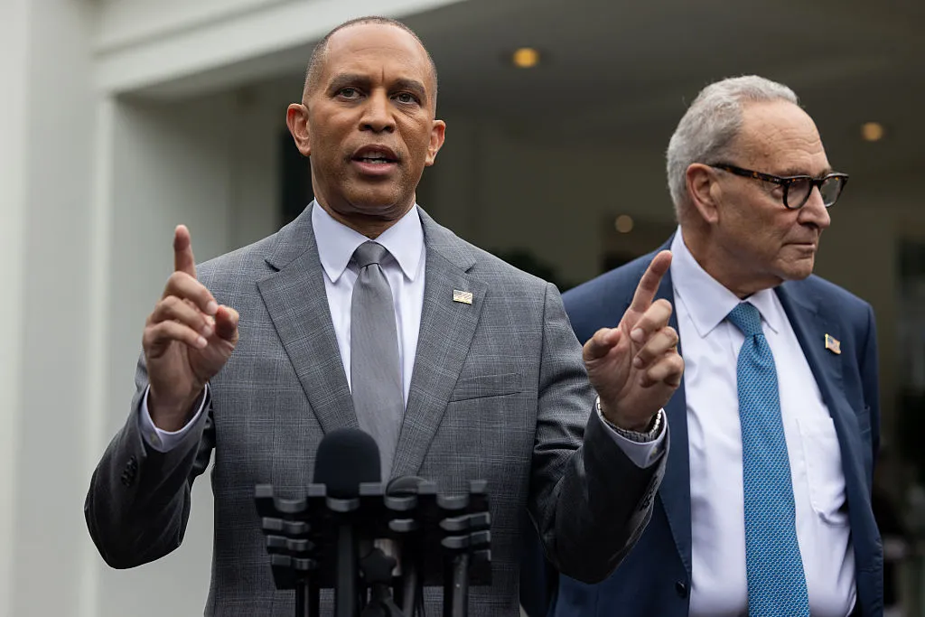Schumer - Jeffries post White House budget meeting press conference in Washington DC