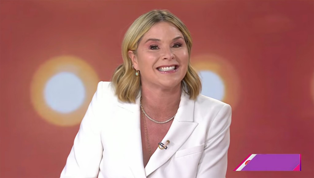 Jenna Bush Hager smiling while on