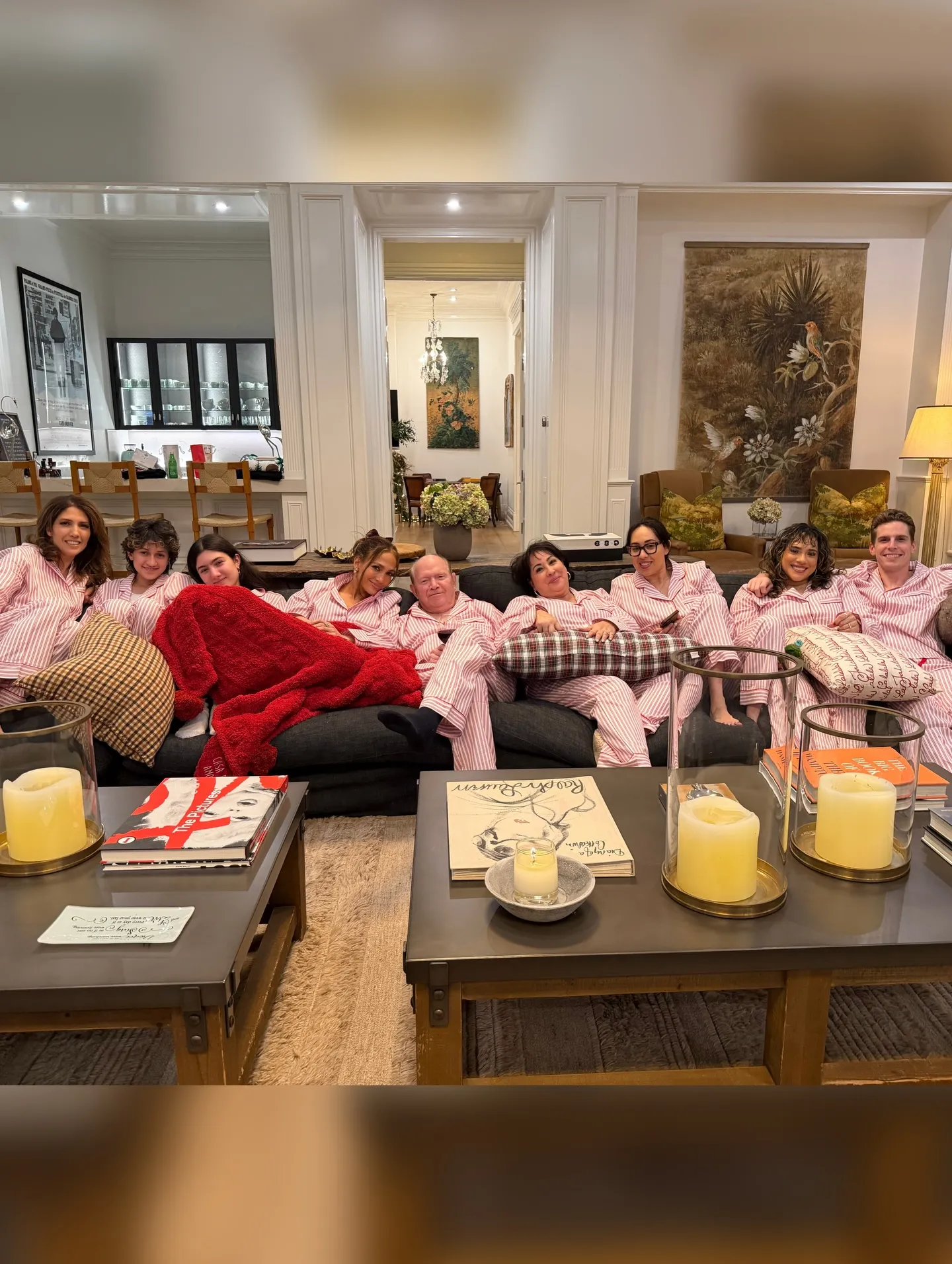 Jennifer Lopez on Christmas Eve.