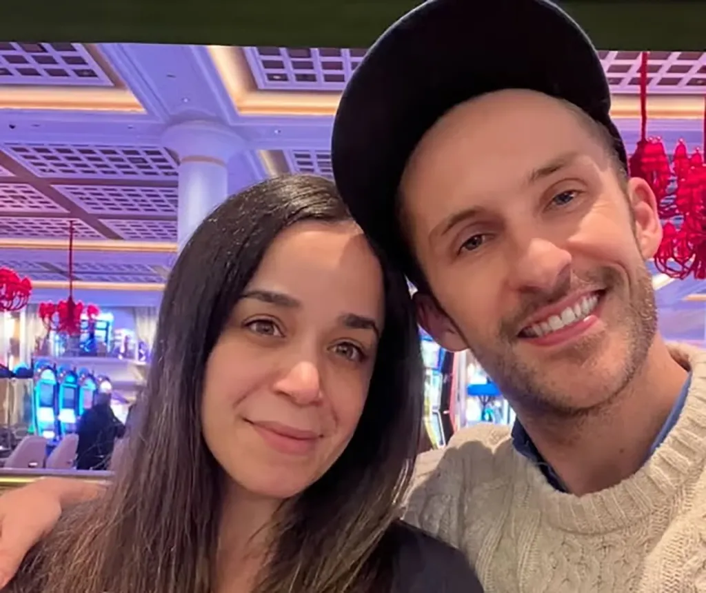 Jimmy Fowlie and his sister Christina posing for a photo.