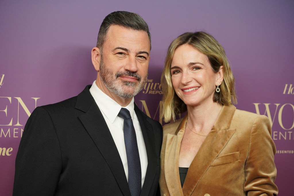 Jimmy Kimmel and Molly McNearney at The Hollywood Reporter's Women in Entertainment Gala.