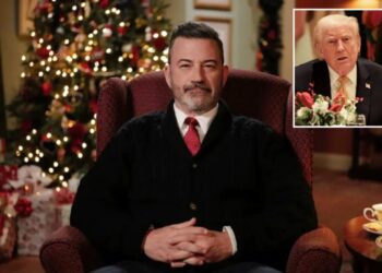 Jimmy Kimmel says ‘tyranny is booming’ as he renews attacks on Trump in UK Christmas address