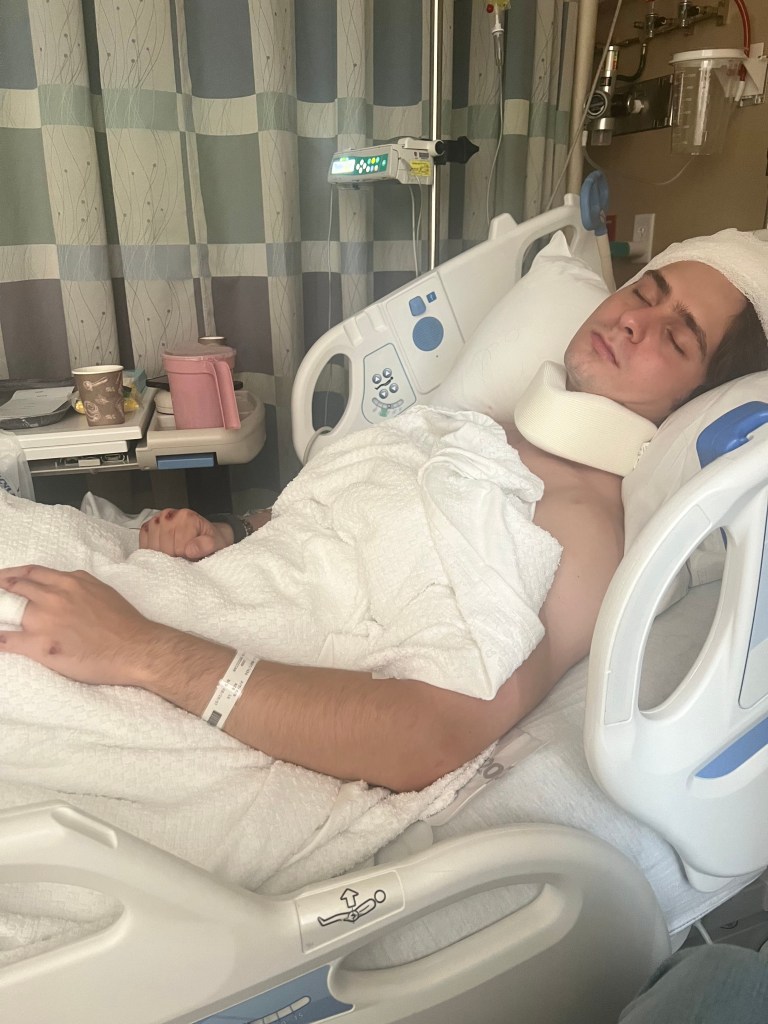 john mascali injured in the hospital after the crash