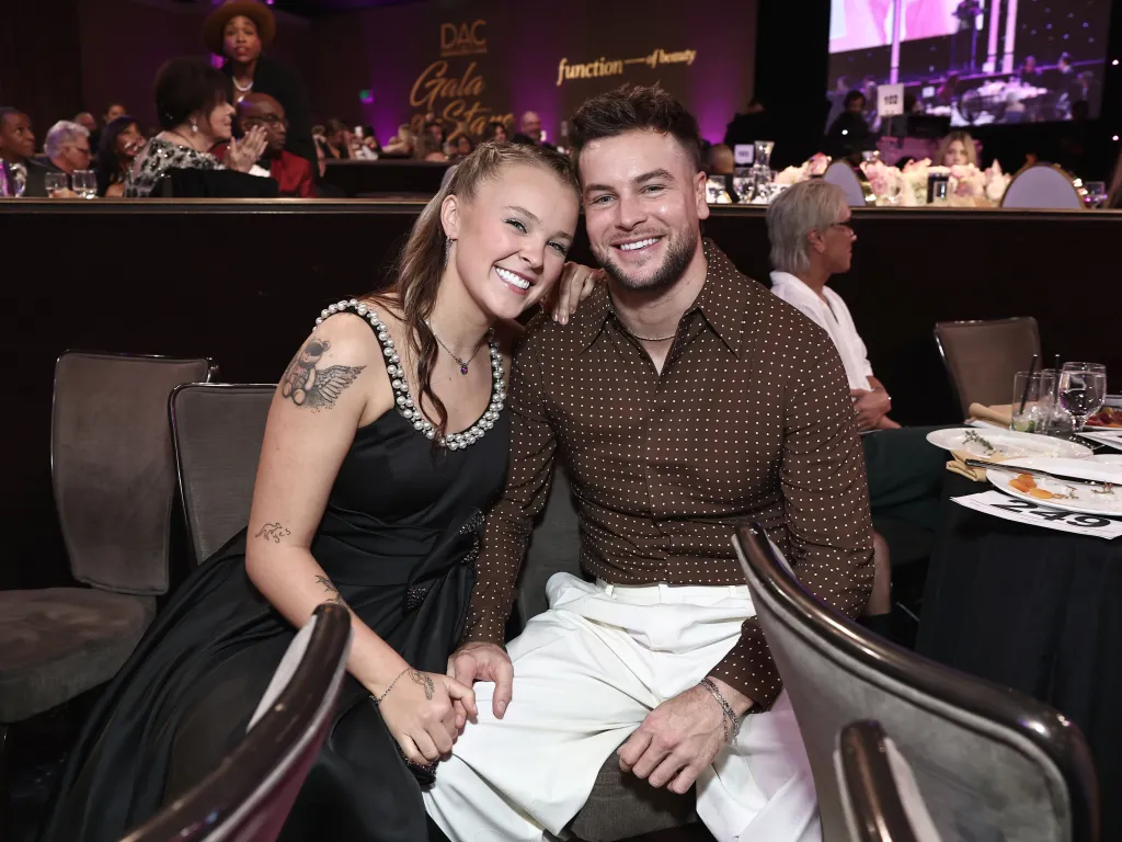 JoJo Siwa and Chris Hughes at Dancers Against Cancers 2025 Gala of the Stars.