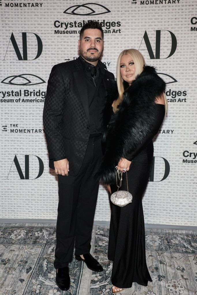 Justin Aguilera and Candace Aguilera at The Party at Crystal Bridges Museum of American Art.