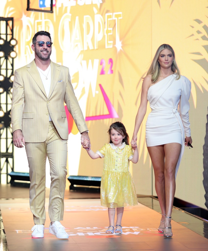 Kate Upton, Justin Verlander and daughter in July 2022