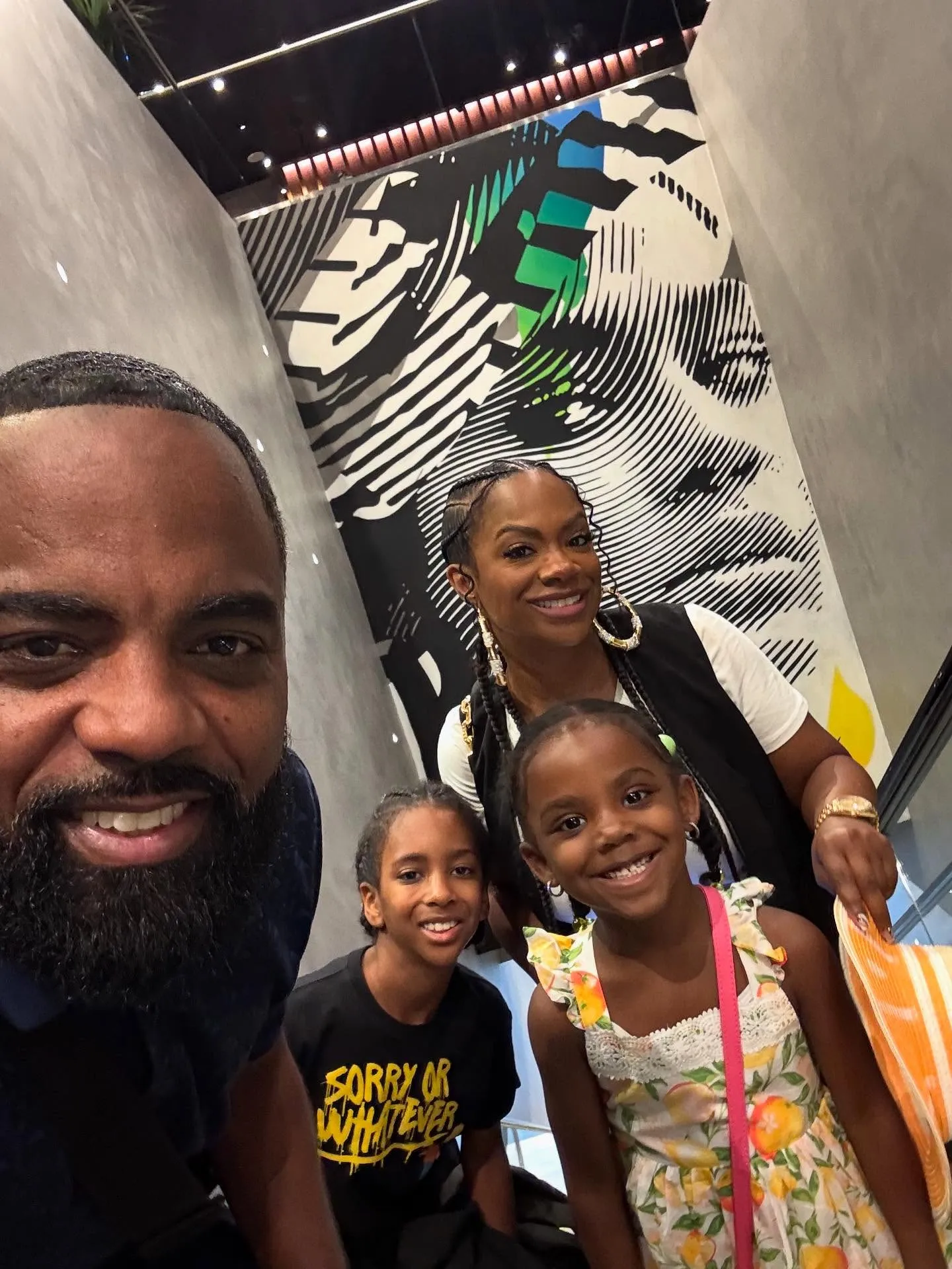Kandi Burruss and Todd Tucker with their two children.