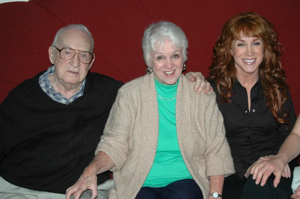 Kathy Griffin with parents John and Maggie.