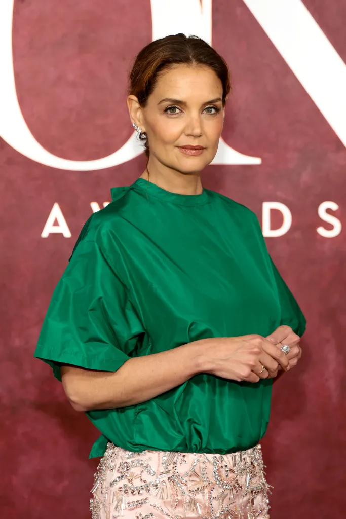 Katie Holmes attends the 78th Annual Tony Awards in New York City on June 8, 2025